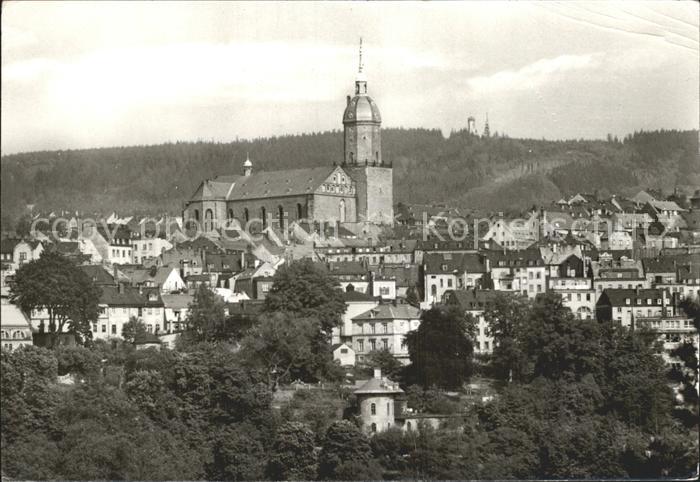 Annaberg-Buchholz Erzgebirge Teilansicht mit St Annenkirche