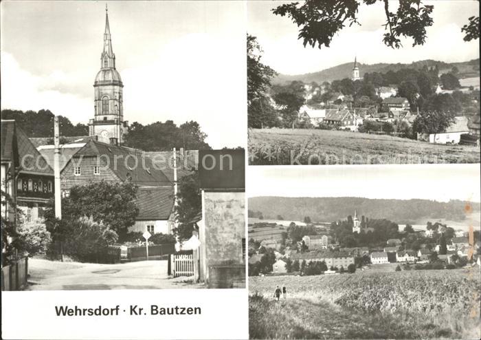 Wehrsdorf Sachsen Teilansicht Kirche Panorama