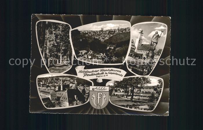 FREUDENSTADT BW Waldweg Panorama Teilansichten