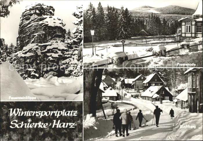 Schierke Harz Feuersteinklippe Promenade Kirchberg