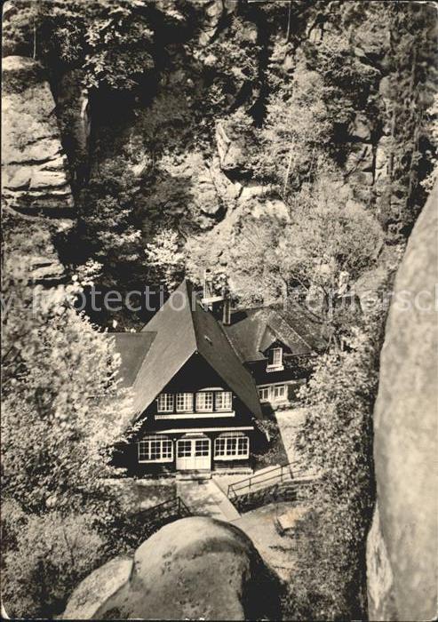 Saechsische Schweiz Uttewalder Grund Waldidylle
