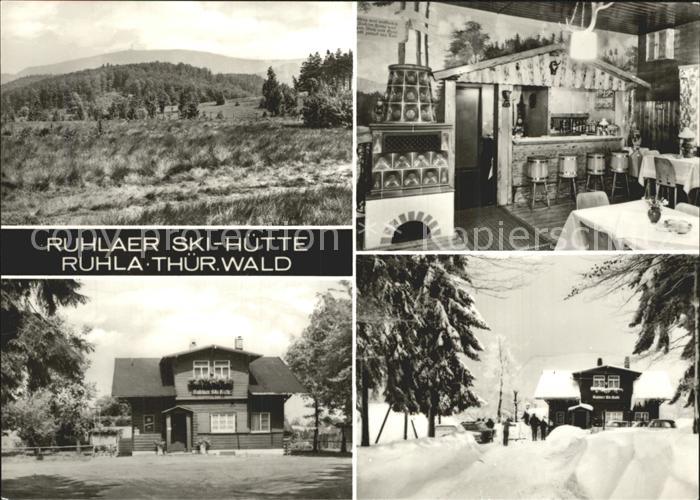 Ruhla Ruhlaer Skihuette Gastraum Winteridyll