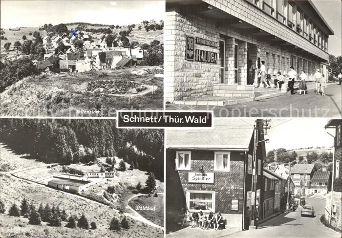 Schnett Teilansicht Kaluga Waldbad Gaststaette Spindler