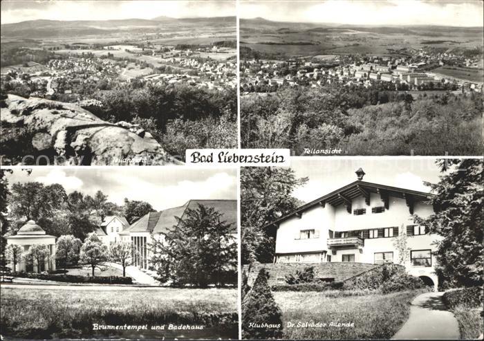 Bad Liebenstein Panorama Brunnentempel Badehaus Klubhaus Salvador Allende