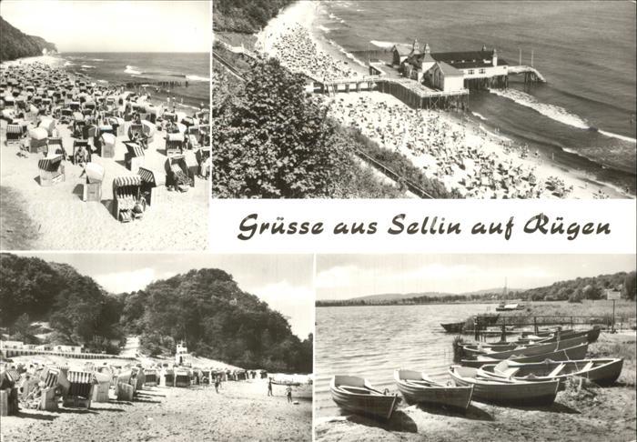 Sellin Ruegen Strandpartien Seebruecke Bootsliegeplatz