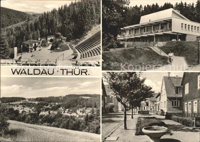 Waldau Thueringen Naturbuehne DSF in Steinbach Langenbach Panorama Teilansicht