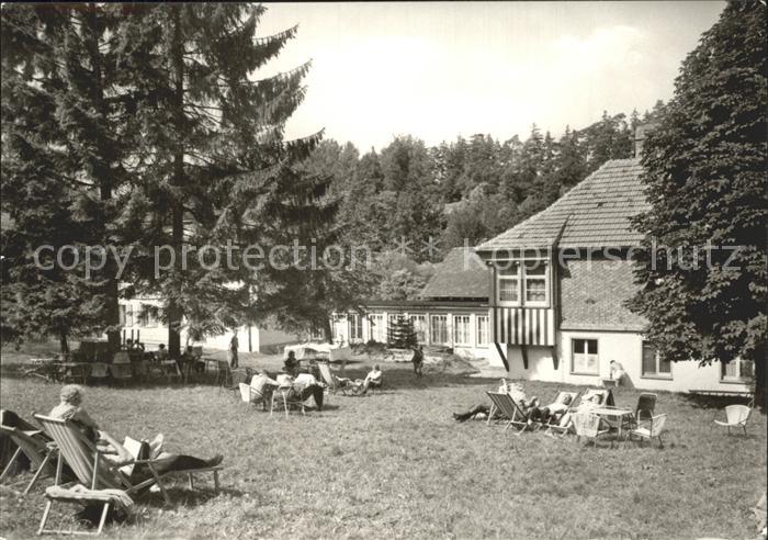 Ernstroda FDGB Erholungsheim Otto Heller Liegewiese