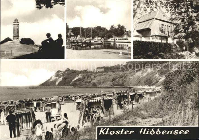 Kloster Hiddensee Leuchtturm Hafenpartie Strand Steilkueste
