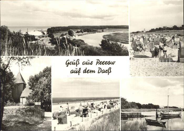 Prerow Ostseebad Panorama Strandpartien Bootsliegeplatz