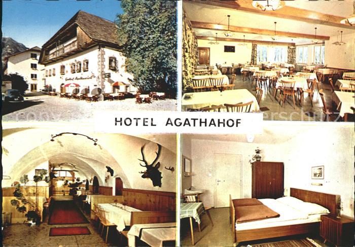 Steeg Hallstaettersee Hotel Agathahof Speisesaal Gaststube Zimmer