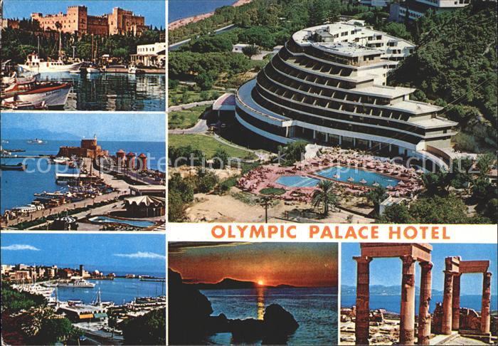 Rhodes Rhodos Greece Olympic Palace Hotel Hafenpartie Schloss Ruinen