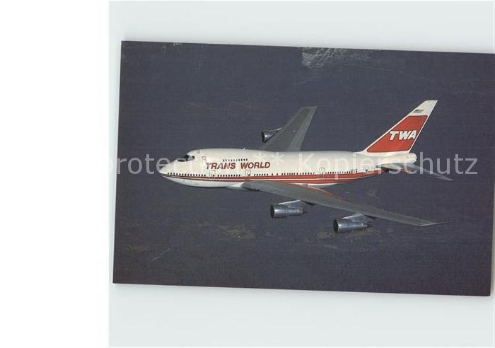 Flugzeuge Zivil TWA Trans Wolrd Airlines Boeing 747SP-3