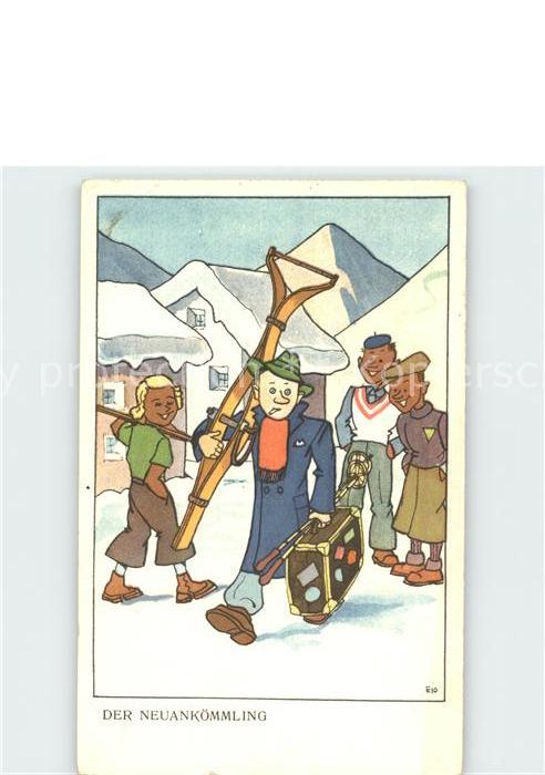 Skifahren Der Neuankoemmling