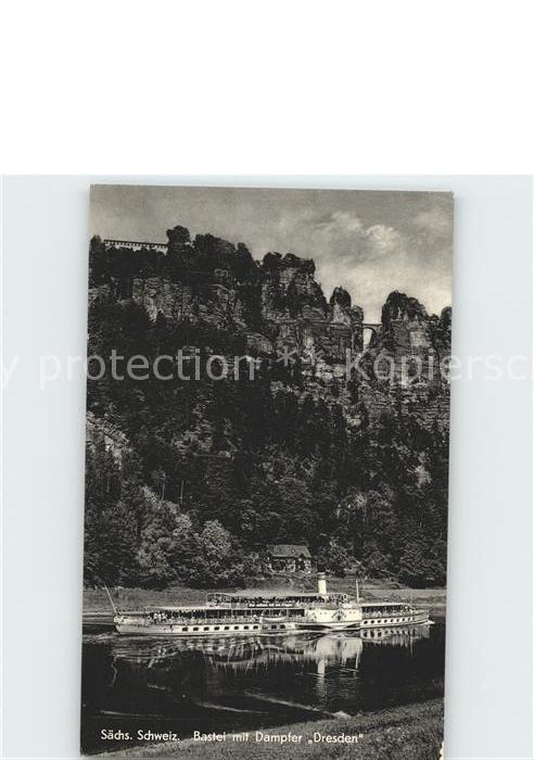 Dampfer Seitenrad Dresden Bastei Saechsische Schweiz