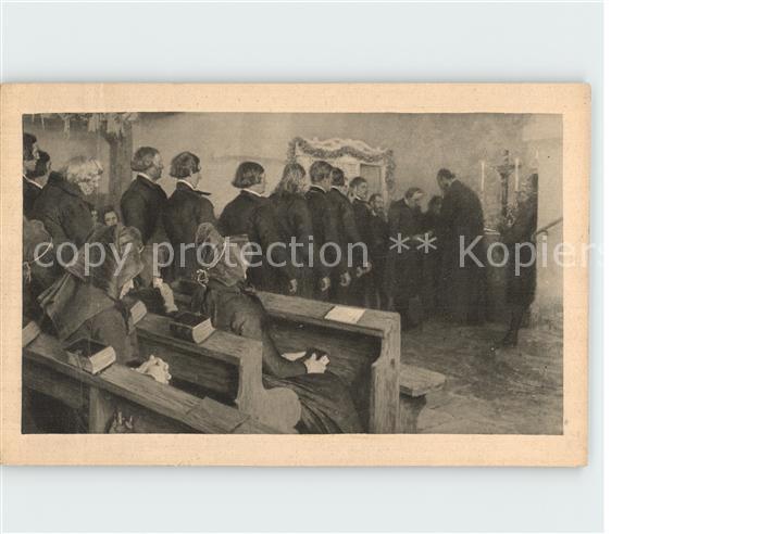 Kuenstlerkarte K. Bautzer Abendmahlsfeier in Hessen