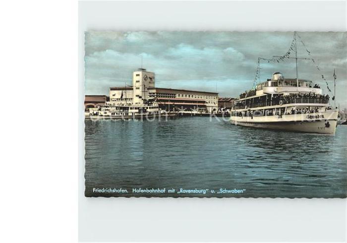 Motorschiffe Schwaben Ravensburg Friedrichshafen Hafenbahnhof