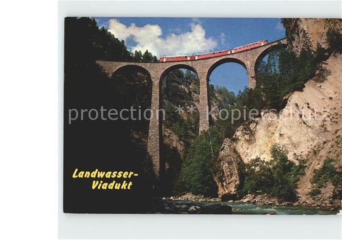 Viadukte Viaduc Landwasser Rhätische-Bahn Filisur Strec