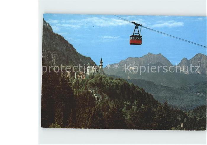 Seilbahn Tegelberg Schwangau/Fuessen Koenigsschloss Neuschwanstein