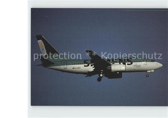 Flugzeuge Zivil Germania Boeing 737-75B D-AGEU cn 28104