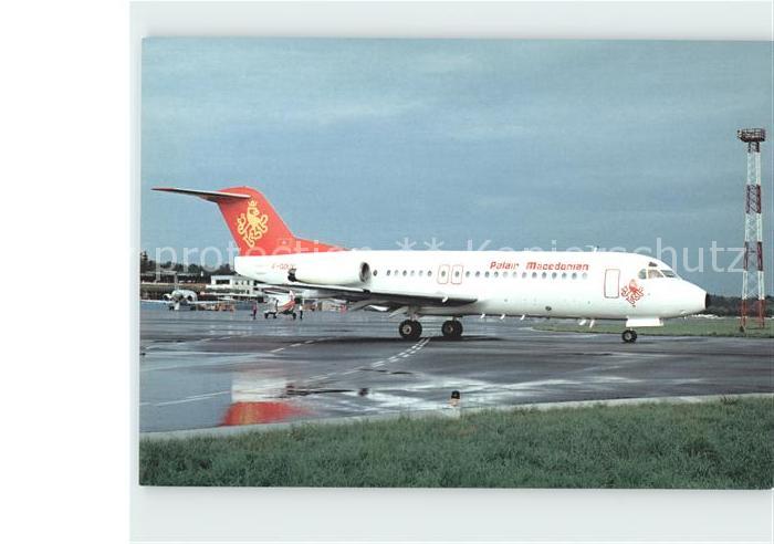 Flugzeuge Zivil Palair Macedonian Fokker F28 Fellowship