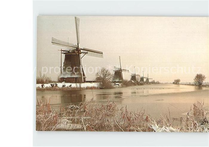 Windmuehle Kinderdijk Waterschap De Overwaard
