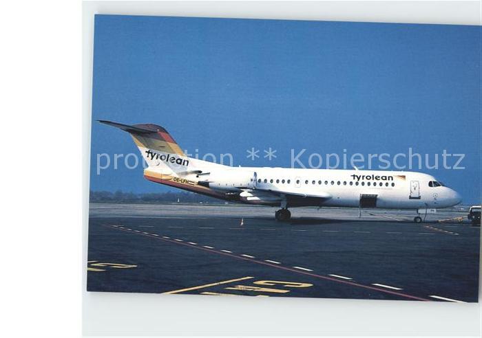 Flugzeuge Zivil Tyrolean Fokker 70 OE-LFH cn 11554