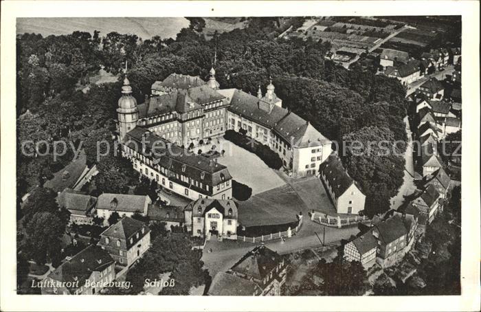 Berleburg Bad Schloss Luftkurort Fliegeraufnahme