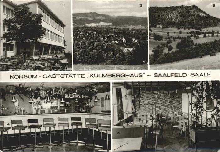 Saalfeld Saale Konsum Gaststaette Kulmberghaus Bar Finkenstube
