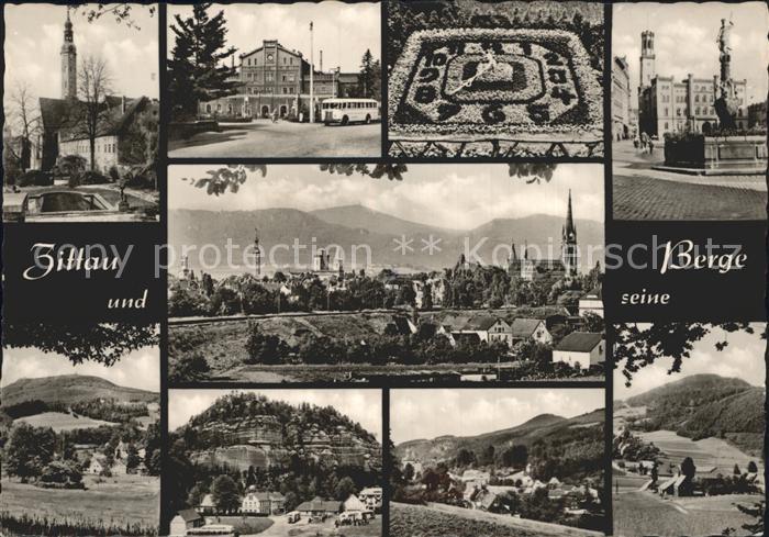 Zittau und seine Berge Klosterkirche Bahnhof Blumenuhr Rathaus Rolandbrunnen
