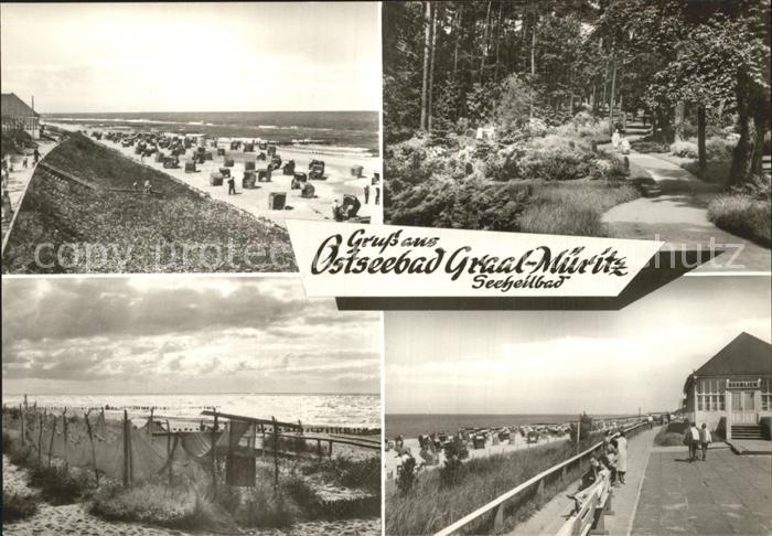Graal-Mueritz Ostseebad Strand Promenade Gaststaette Seeblick