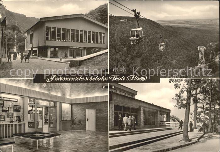 Thale Harz Personenschwebebahn Talstation Eingang Bergstation Berghotel Rosstrap