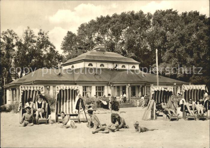 Ueckermuende Mecklenburg Vorpommern HO Gaststaette im Strandbad