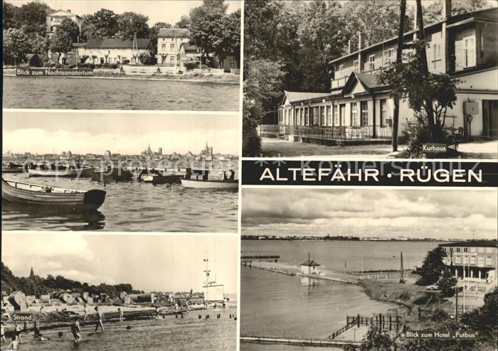 Altefaehr Ruegen Nachtsanatorium Kurhaus Hotel Putbus Hafen Strand