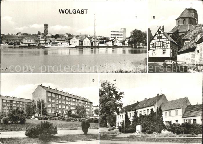 Wolgast Mecklenburg-Vorpommern Ansicht von Seeseite Burgstrasse Neubauten VVN Eh