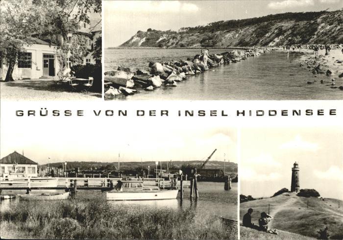 Neuendorf Hiddensee Strand Steilkueste Hafen Leuchtturm