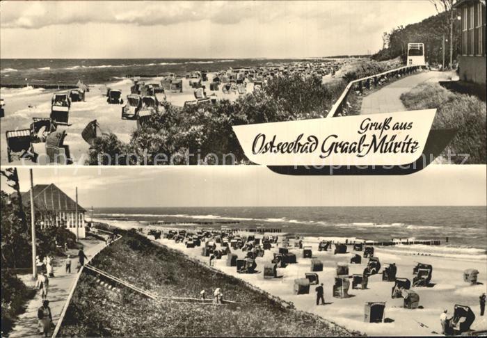 Graal-Mueritz Ostseebad Strand Gaststaette Promenade