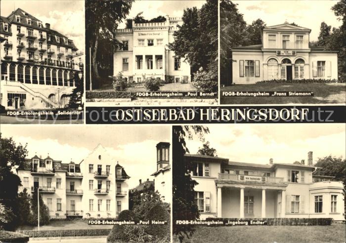 Heringsdorf Ostseebad Usedom FDGB Erholungsheime