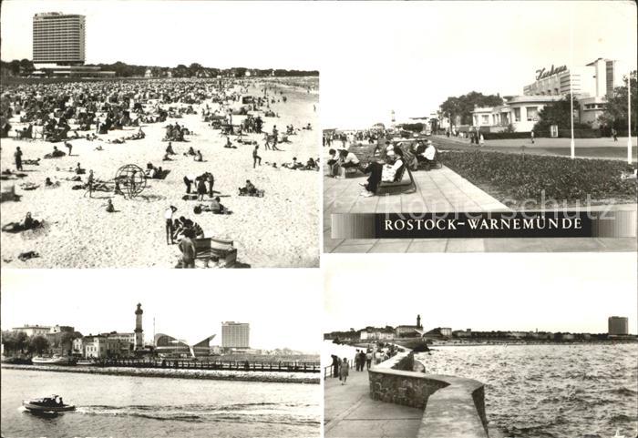 Warnemuende Ostseebad Strand Hotel Neptun Kurhaus Hafeneinfahrt Mole
