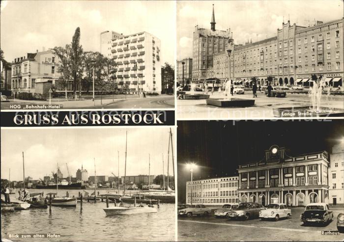 ROSTOCK  CITY HOG Bahnhofshotel Lange Strasse Springbrunnen Rathaus Alter Hafen