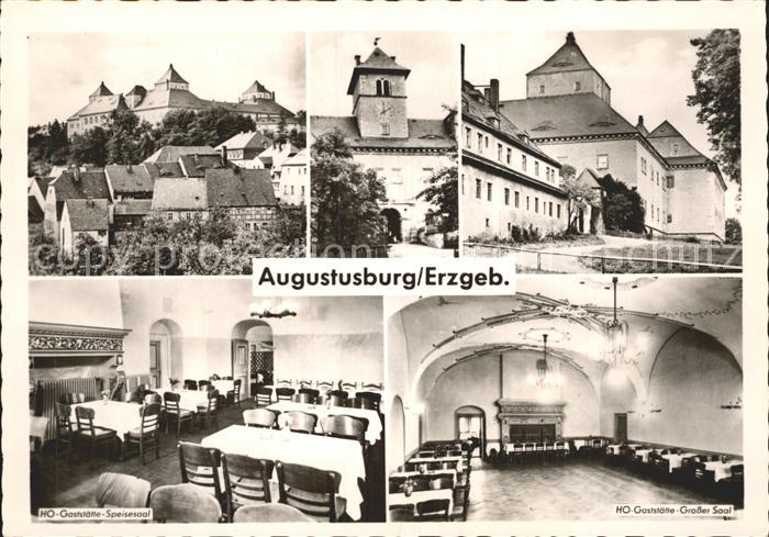 Augustusburg Schloss HO Gaststaette Speisesaal Grosser Saal