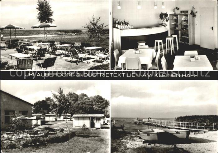 Bellin Ueckermuende Urlauberdorf Industrietextilien am Kleinen Haff