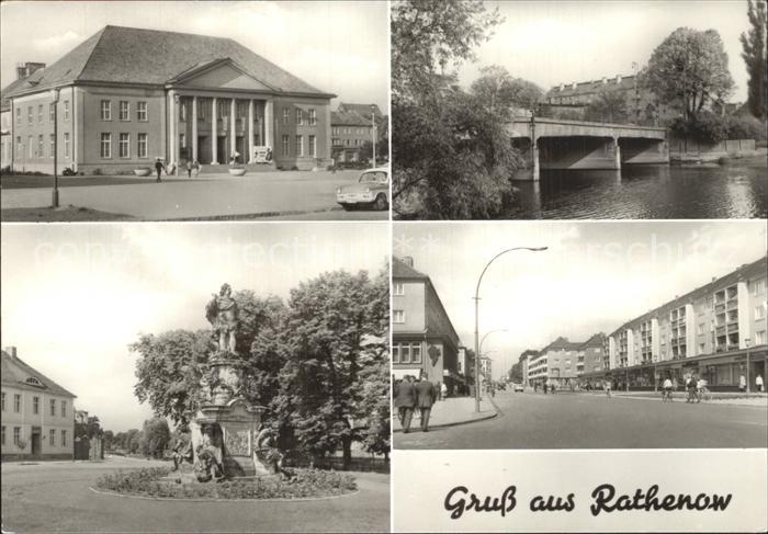 Rathenow Kulturhaus Schleusenkanal Schleusenplatz Wilhelm Pieck Strasse