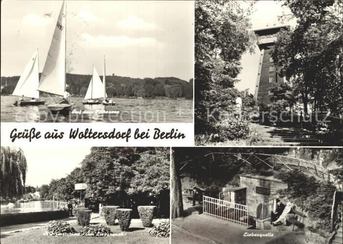 Woltersdorf Erkner Flakensee Segeln Aussichtsturm Liebesquelle HO Gaststaette Am