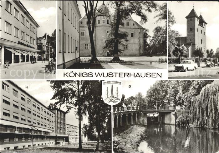 Koenigs-Wusterhausen Konsum Kaufhaus Schloss Katholische Kirche Kreiskrankenhaus