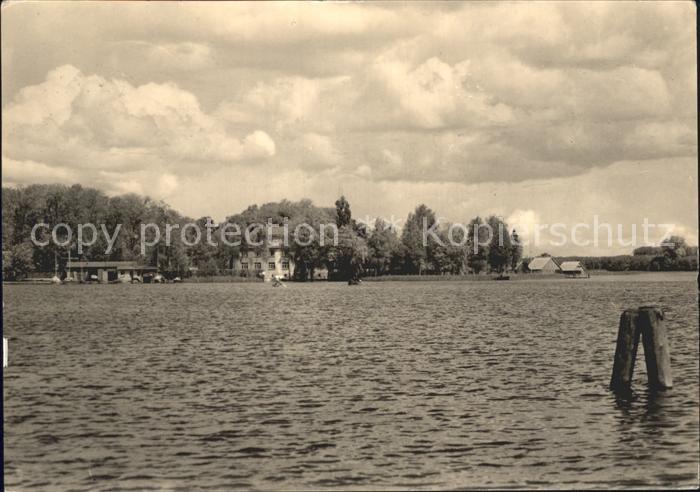 Roebel Mueritz Blick zum FDGB Erholungsheim Seestern