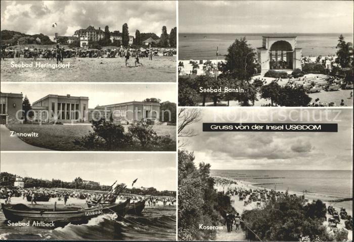 Usedom Mecklenburg-Vorpommern Seebaeder Heringsdorf Zinnowitz Ahlbeck Bansin Kos