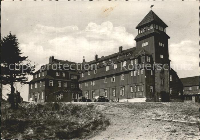 Oberwiesenthal Erzgebirge Fichtelberghaus Wintersportplatz