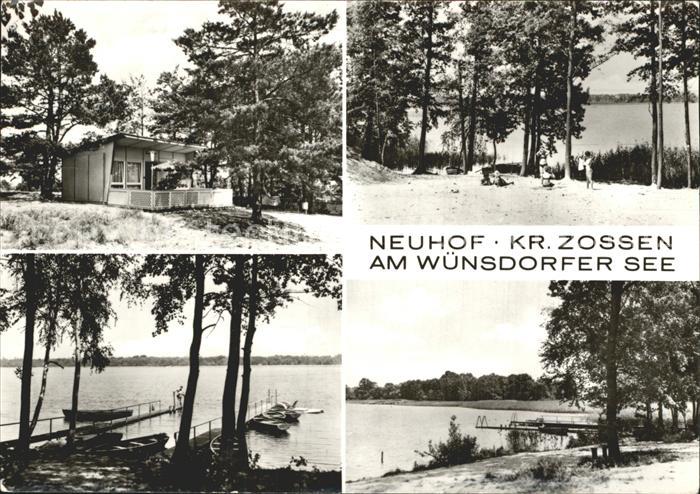 Neuhof Zossen Bungalow Uferpartie am Wuensdorfer See Steg