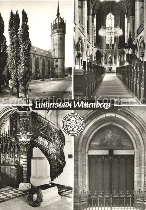 Wittenberg Lutherstadt Schlosskirche Thesentuer Luthers Grab