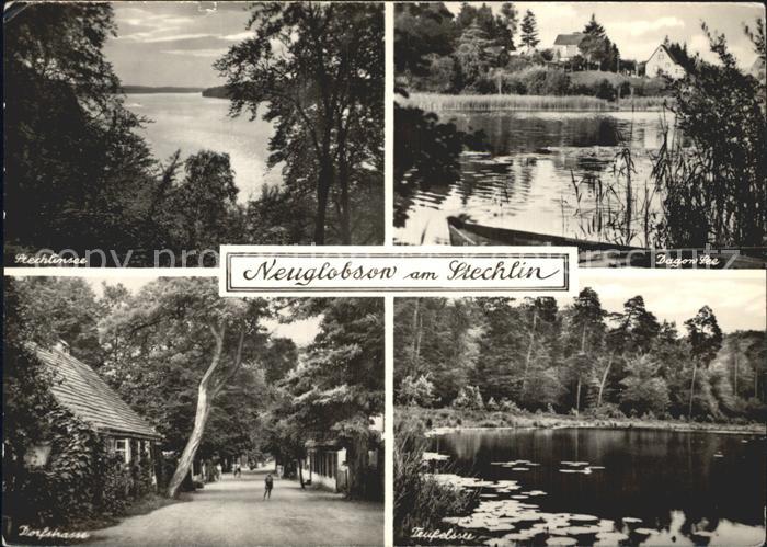 Neuglobsow Stechlinsee Dorfstrasse Teufelssee Dagonsee